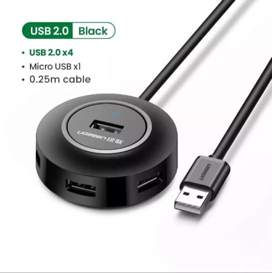 MINI HUB 4 PUERTOS USB