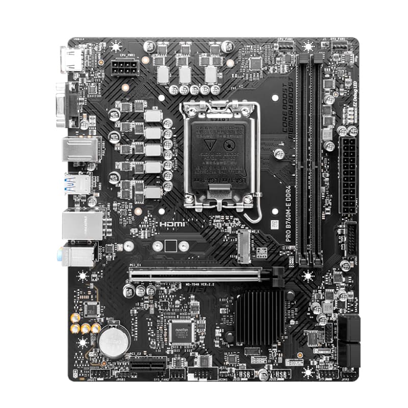 Motherboard MSI PRO B760M-E DDR4 LGA1700 Micro ATX