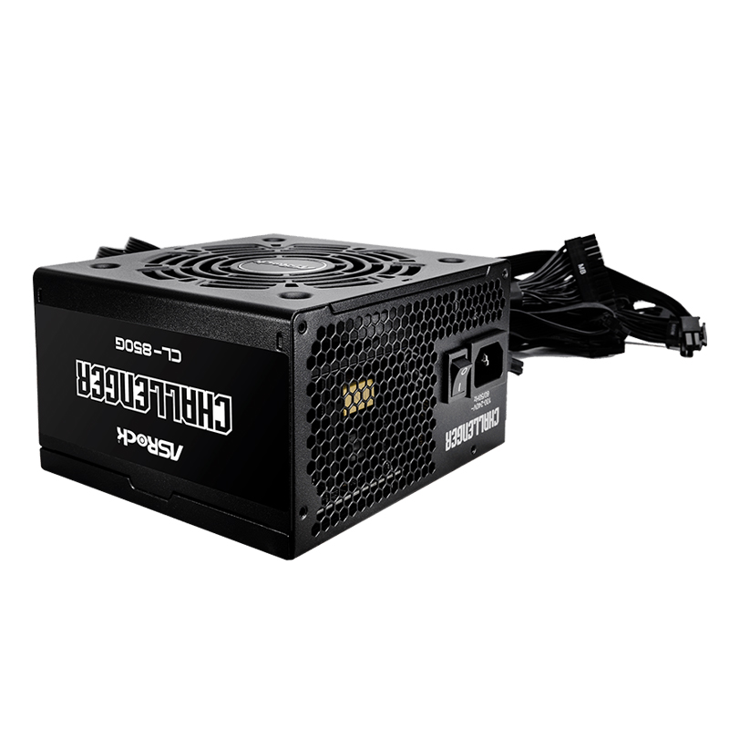 Fuente Asrock, 850W, ATX, 80 Plus Gold.