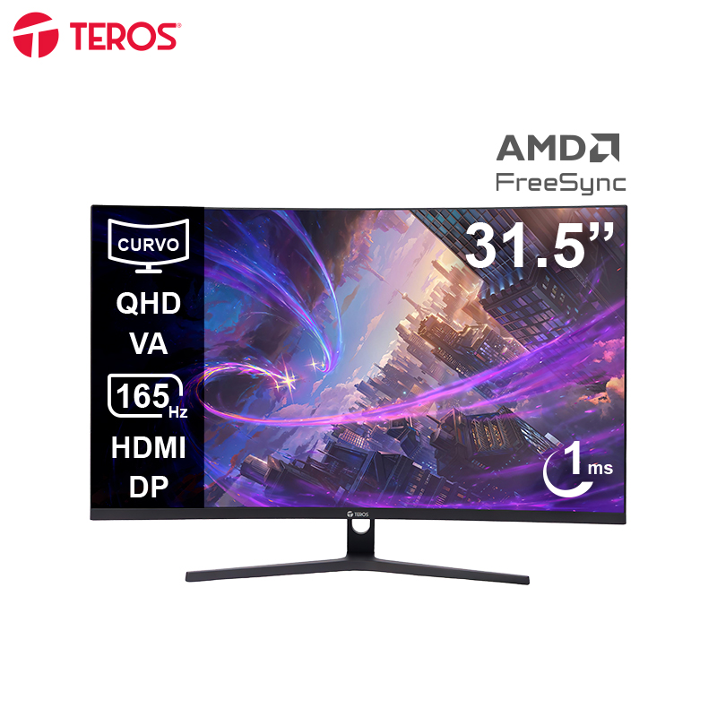 Monitor Curvo Gaming TEROS TE-3217G, 31.5