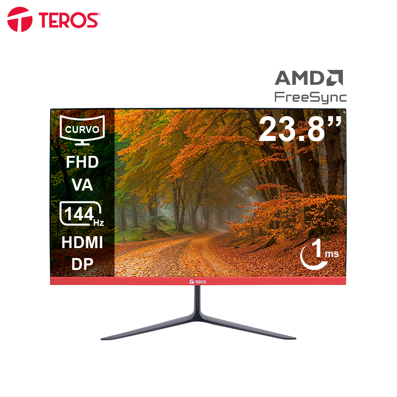 Monitor Curvo Teros TE-2403S 23.8 FHD VA 144HZ 1MS HDMI DP