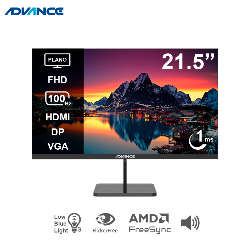 Monitor plano ADVANCE ADV-2152S 21.5 FHD IPS